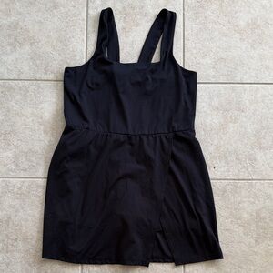 All in Motion Black Dress